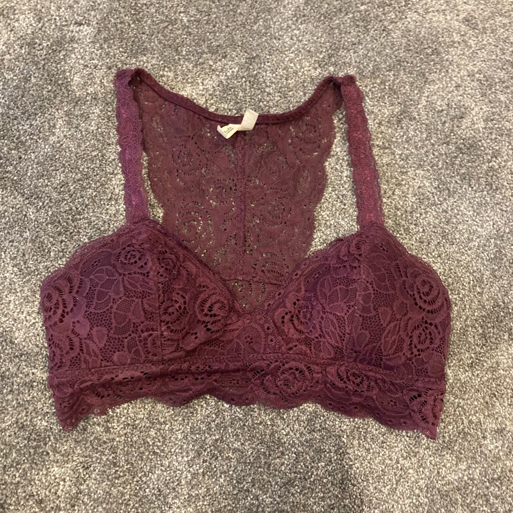 Mudd Purple Lace Bra Size Small